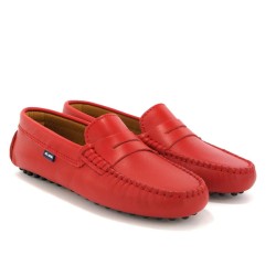 Originals  032 Driver -Red Smooth Leather - Size : (23)