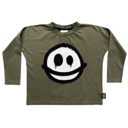 Happy Sad Longsleeve - Size : (2-3) - Colour : (Vintage Green)