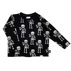 Friendly Skeleton Longsleeve - Size : (2-3) - Colour : (black)