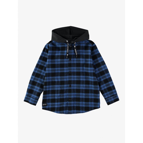 Flannel Hooded Shirt