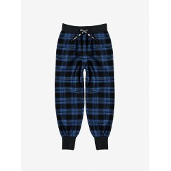 Flannel Jogger - Size : (2) - Colour : (Electric blue/black)