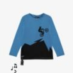 Mountain Bike Sound Tee - Size : (6) - Colour : (Blue)