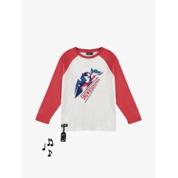 Snowboard Sound Tee - Size : (6) - Colour : (Off-white)