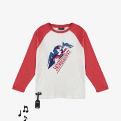 Snowboard Sound Tee - Size : (6) - Colour : (Off-white)