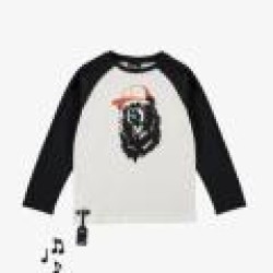 Bear Sound Tee - Size : (4) - Colour : (Off-white)