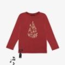 Fire Sound  Tee - Size : (3) - Colour : (Red)