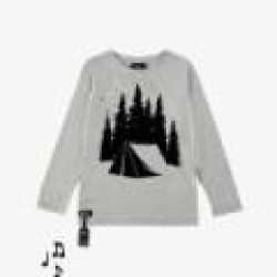 Night Sound Tee - Size : (6) - Colour : (Melange)