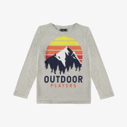 Slogan Tee - Size : (2) - Colour : (Melange)