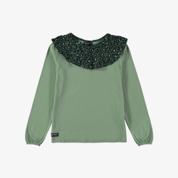 Animal Collar Tee - Size : (6) - Colour : (Green)