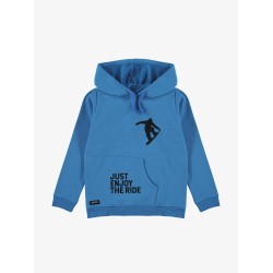 Snowboader Big Hoodie - Size : (2) - Colour : (Blue)