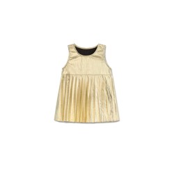 Hula Pleated Top  Gold - Size : (10-11)