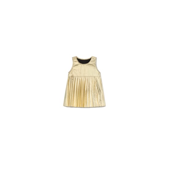 Hula Pleated Top  Gold