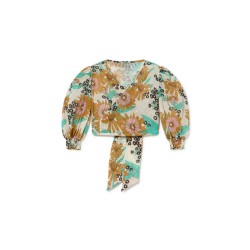 Hawaii Blouse Flower Print - Size : (12)