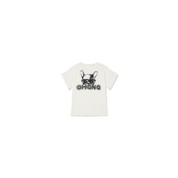 Soft Ohana Dog T-shirt  White - Size : (12)