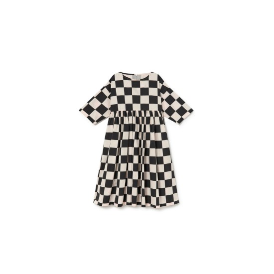 Soft Tribal Short Sleeved Dress  Check