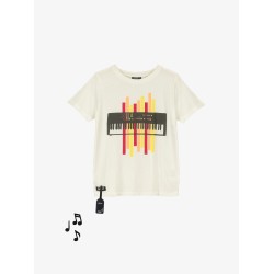 PIANO SOUND TEE   CRU - Size : (2)