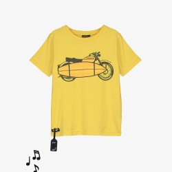 MOTORBIKE SOUND TEE YELLOW - Size : (2)