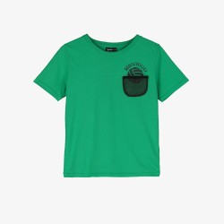VOLLEY MESH POCKET TEE  GREEN - Size : (2)