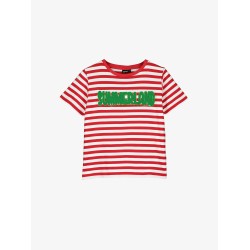 SUMMERLAND STRIPED TEE  RED STRIPES - Size : (6)