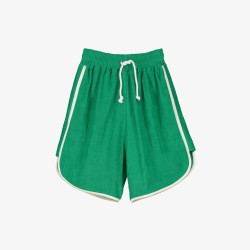 TOWEL SURFER SHORTS  GREEN - Size : (4) - Colour : (Black silhuette)
