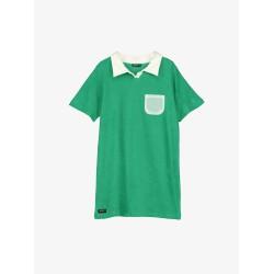 TOWEL POLO DRESS  GREEN - Size : (2) - Colour : (black)