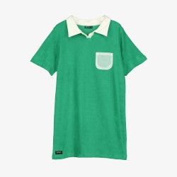 TOWEL POLO DRESS  GREEN - Size : (2) - Colour : (black)