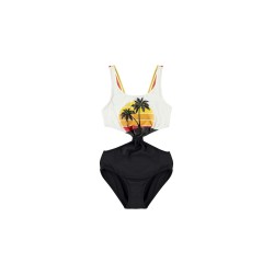 SUNSET PALMS TRIKINI   MULTICOLOR- سباحه ملابس - Size : (2)