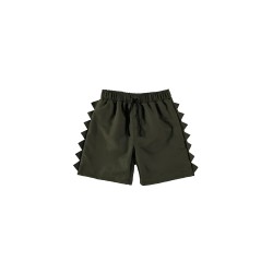 ANIMAL SPINES SWIM SHORT   OLIVE - Size : (2)