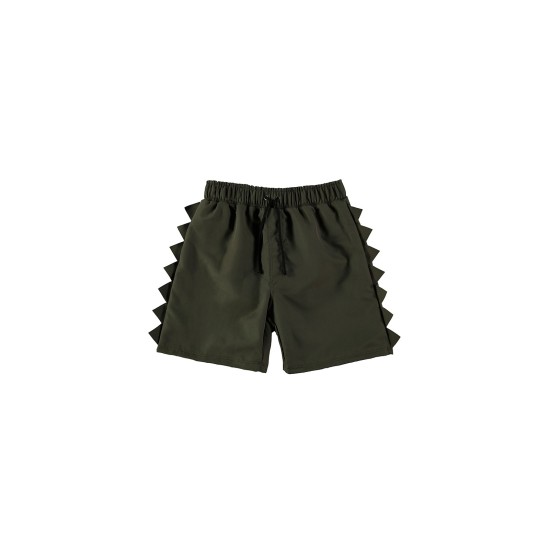 ANIMAL SPINES SWIM SHORT   OLIVE