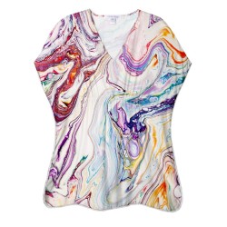 Marble Ice Cream Cover-Up - Size : (2)