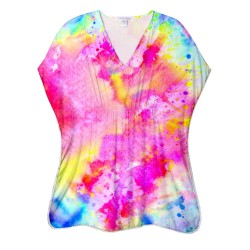 Celebrate Pink Tie Dye Cover-up - Size : (2)