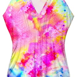 Celebrate Pink Tie Dye Cover-up - Size : (2)