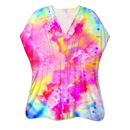Celebrate Pink Tie Dye Cover-up