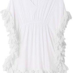 White Cover-Up with Petals - Size : (4)