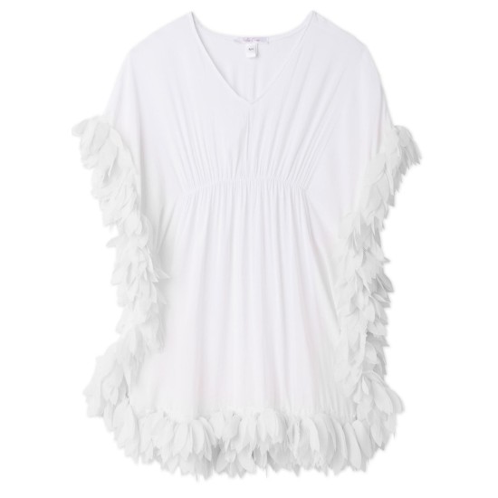 White Cover-Up with Petals