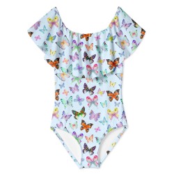 Butterflies Swimsuit- سباحه ملابس - Size : (2)