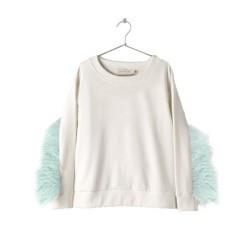 Embellished Sweatshirt Off-white - Size : (6)