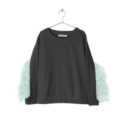 Embellished Sweatshirt Black - Size : (2)