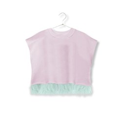 Embellished Fleece Top Purple - Size : (4)