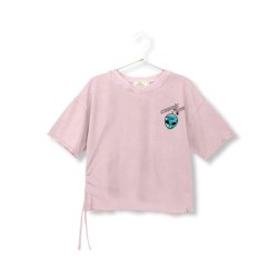 TIE-DETAILED T-SHIRT Purple - Size : (3)