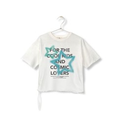 TIE-DETAILED T-SHIRT Off-white - Size : (2)