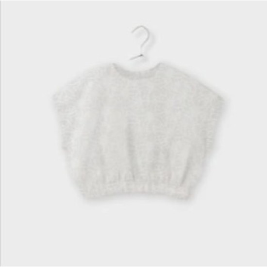 Embroidered Cropped Top / White