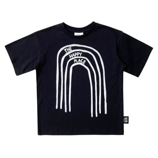 LOST IN HAPPINESS Skate T-shirt  Black