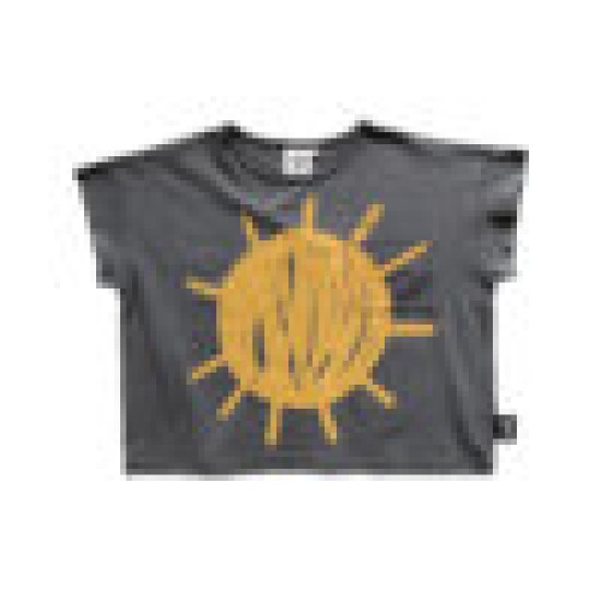 SUN IS OUT Cropped T-shirt  Vintage Grey