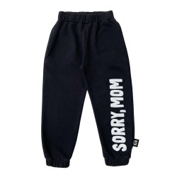 SORRY MOM Jogging Pants  Black - Size : (2-3)
