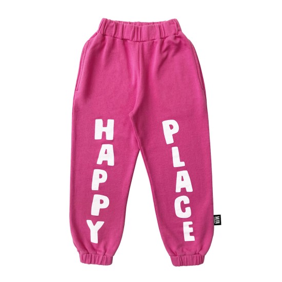THE HAPPY PLACE Jogging Pants  Shocking Pink