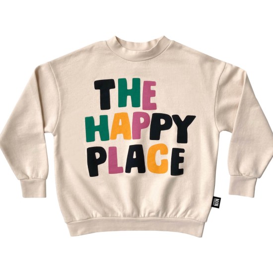 THE HAPPY PLACE Sweatshirt  Sandshell