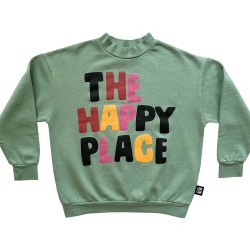 THE HAPPY PLACE Sweatshirt  Deep Grass - Size : (2-3)
