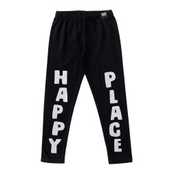 HAPPY PLACE Leggings  Black - Size : (2-3)