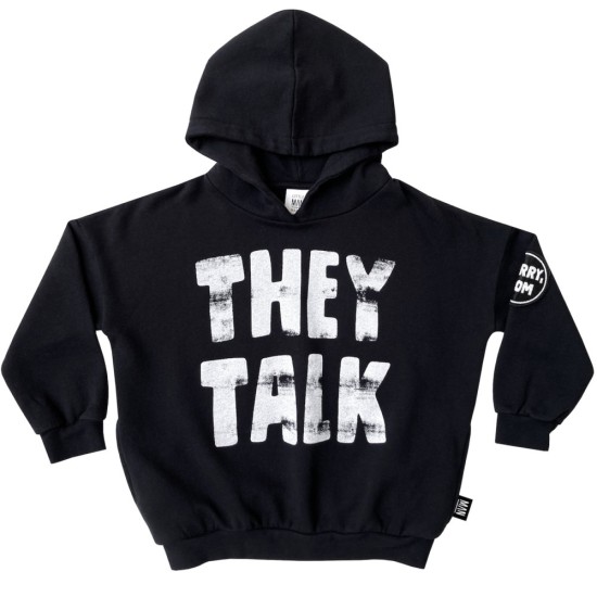 THEY TALK WE PLAY Hoodie  Black